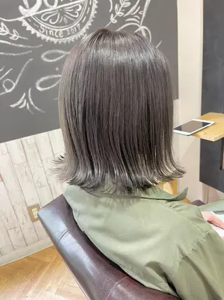 ミディアム 髪質改善&艶カラー Zina💋池袋のヘアスタイル