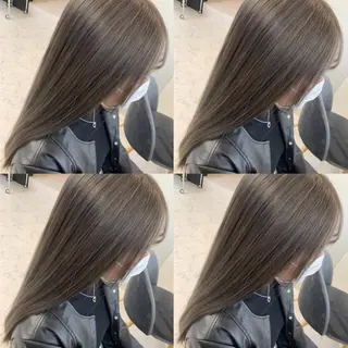 セミロング カラー ヘアアレンジ 🦋韓国ヘア 坂本 菜摘🦋のヘアスタイル