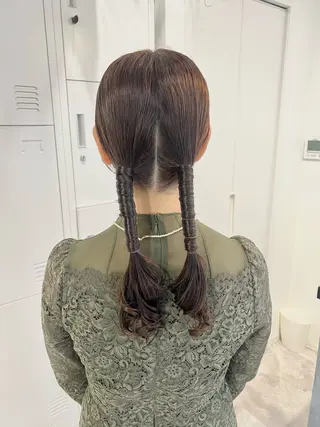 ロング ヘアアレンジ 黒阪 なみのヘアスタイル