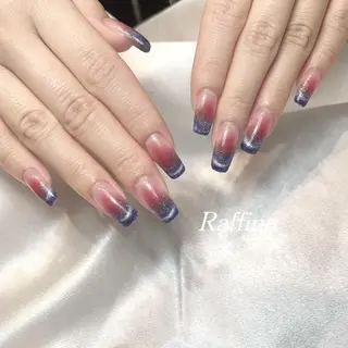 ネイル RAFFINE 月🦋🩵のネイルデザイン
