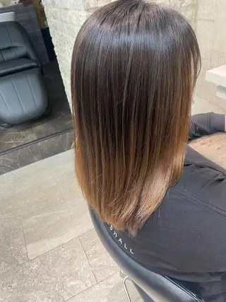 セミロング 🤍韓国風ヘア 柴田真帆🤍のヘアスタイル