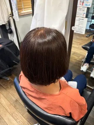 ミディアム カラー 奥山 和奏のヘアスタイル