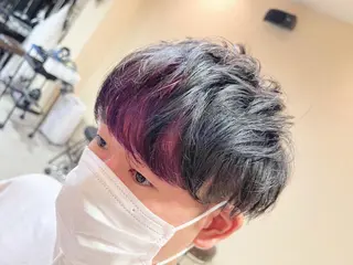 ショート カラー メンズ ✨ミニモ限定価格◎ ブリーチ無しカラーのヘアスタイル