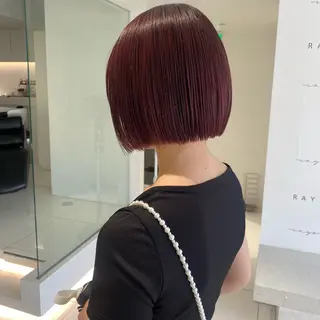 ショート YUMA /ボブ/艶カラーのヘアスタイル