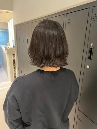 ショート カラー ヘアアレンジ 暗髪カラー🫐パーマ おくだりんかのヘアスタイル