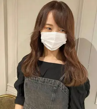 ロング カラー 梅原 大和のヘアスタイル