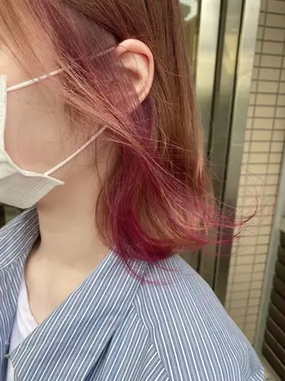 ミディアム カラー 🕶️佐藤 海李🐏のヘアスタイル