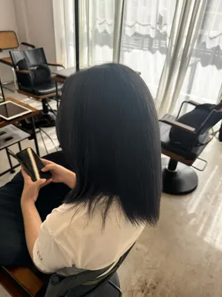 ミディアム カラー 山田 はるむのヘアスタイル
