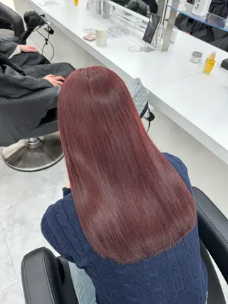ロング カラー kazuki🍑韓国 トレンド暖色🫗のヘアスタイル