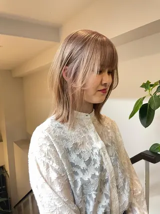 セミロング カラー soigné所属・カットモデル募集 /RIO🩰のヘアスタイル