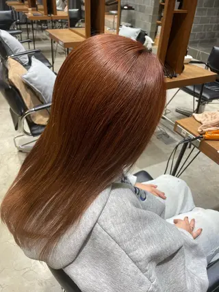 セミロング カラー 🍋髪質改善× 透明感カラー ジュリのヘアスタイル