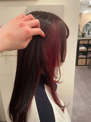 カラー 七ﾂ星＋所属・ストレートモデル募集 momokaのヘアスタイル