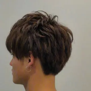 ショート メンズ カラー 横川/髪質改善/ メンズパーマ特化吉良のヘアスタイル