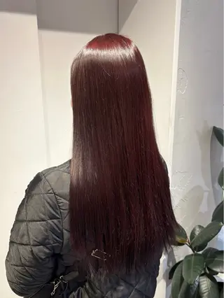 ロング カラー りあの🎀 /暖色カラー🍒のヘアスタイル