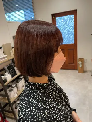 ミディアム カラー riddle hair(駒生)所属・山越 美裕樹のヘアスタイル