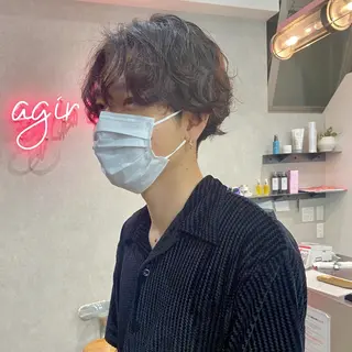 カラー パーマ ヘアアレンジ メンズ ♡韓国風ヘア 🐈♡MIHOのヘアスタイル