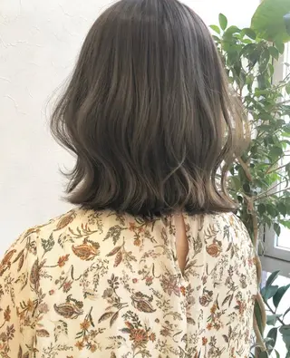 ミディアム カラー nakahara madokaのヘアスタイル