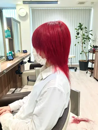 ロング カラー Re:st所属・Miyavi/カラー ショートボブのヘアスタイル