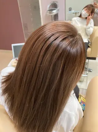 ミディアム カラー 桑原 りゆのヘアスタイル