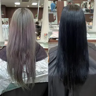 カラー まつパ/暗髪カラー/ 縮毛矯正/若菜ほのかのマツエク・マツパデザイン
