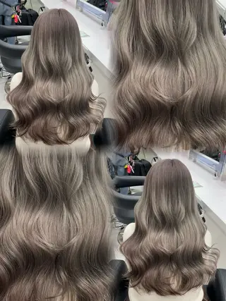 ロング カラー 透ける透明感カラー 🩶shiho🩶のヘアスタイル