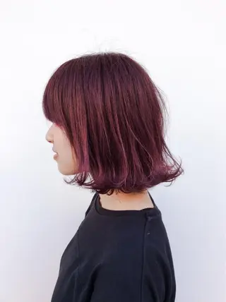ショート ミディアム カラー 堀江/心斎橋/西大橋 四ツ橋【Vers】のヘアスタイル