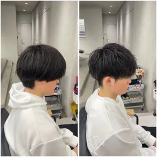 ショート カラー メンズ 暖色/艶髪/ 透明感カラー/なおとのヘアスタイル