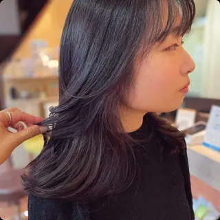 セミロング カラー 馬越 優のマツエク・マツパデザイン