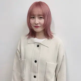 ミディアム カラー スギヤマ ショウゴのヘアスタイル