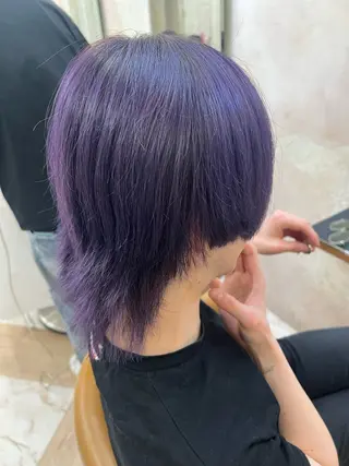 ショート メンズ 縮毛矯正/ブリーチ なしダブルカラー輝希のヘアスタイル