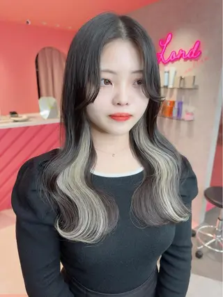 ロング カラー 韓国ヘア/艶カラー /田中悠佑のヘアスタイル