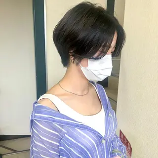 ショート 水野 雪 /パーマ/暖色カラーのヘアスタイル