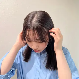 セミロング カラー 𝙎𝙚𝙞𝙧𝙖 ☆カット/パーマのヘアスタイル