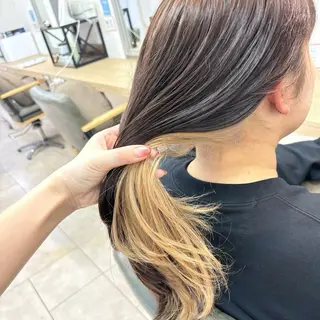 ロング カラー しほ/ミルクティー/ メンズパーマ/バンドのヘアスタイル