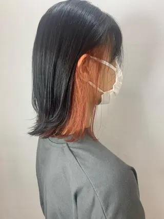 ミディアム カラー 田中大星 /ボブ 縮毛矯正のヘアスタイル