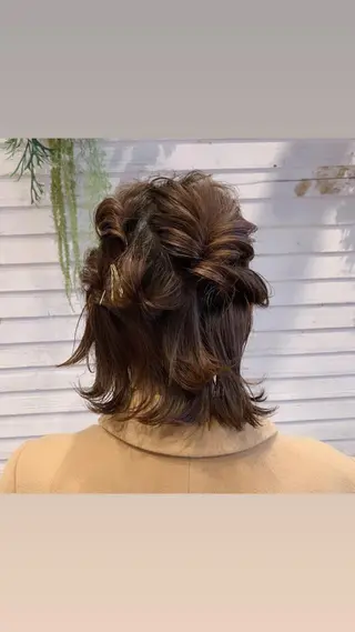 ショート カラー ヘアアレンジ 顔周りカット/アレン ジ/カラー小野寺紗良のヘアスタイル