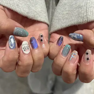 ネイル hinako /個性派ニュアンスのネイルデザイン