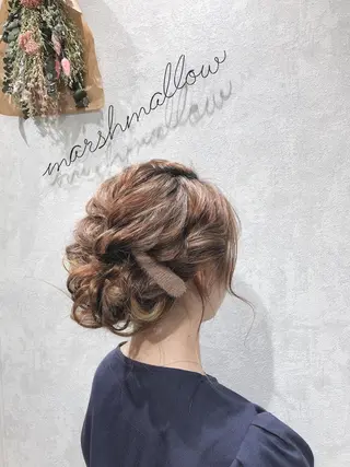 セミロング ヘアアレンジ Takagi Nanamiのヘアスタイル