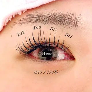 マツエク・マツパ White/マツエク /まつパ/耳つぼのマツエク・マツパデザイン