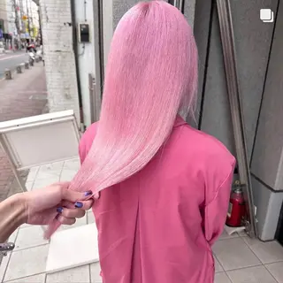 ミディアム カラー ❄️💛エクステ ブリーチ❄️yukiのヘアスタイル