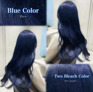 ロング カラー ハイトーンカラー/ 青髪/💙みずき💙のヘアスタイル