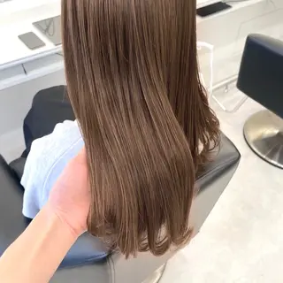 セミロング カラー ParveMix いしいまお🌼のヘアスタイル