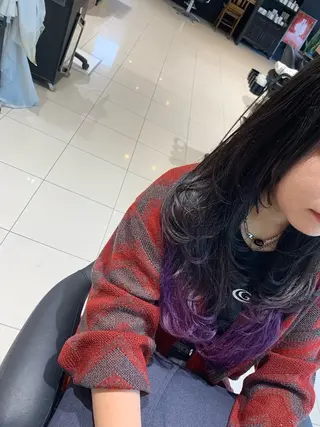 セミロング レイヤー/韓国風/ 縮毛矯正/沖谷航のヘアスタイル