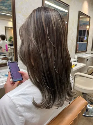 ミディアム カラー 🇰🇷韓国ヘア× 髪質改善　黒川天斗のヘアスタイル
