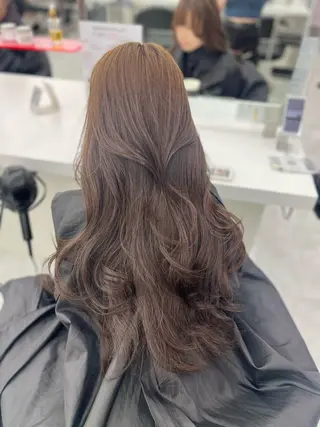 ロング カラー パーマ ヘアアレンジ メンズ キッズ ♥️韓国ヘア レイヤー♥️ゆりのヘアスタイル