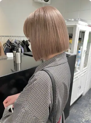 ショート 縮毛矯正×ボブ美容師 /飯田 輝のヘアスタイル