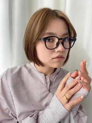 ショート Lamana所属・透明感カラー/ 加瀬たまものヘアスタイル
