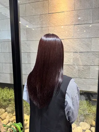 ロング カラー 山本 望華のヘアスタイル