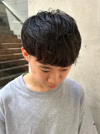 パーマ メンズ ENIEN MAKE’S 立川所属・ミカ💫/パーマ/ ボブ/暖色カラーのヘアスタイル