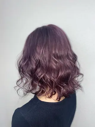 ミディアム ゆぴ☾‪/推しカラー /ハイトーンのヘアスタイル